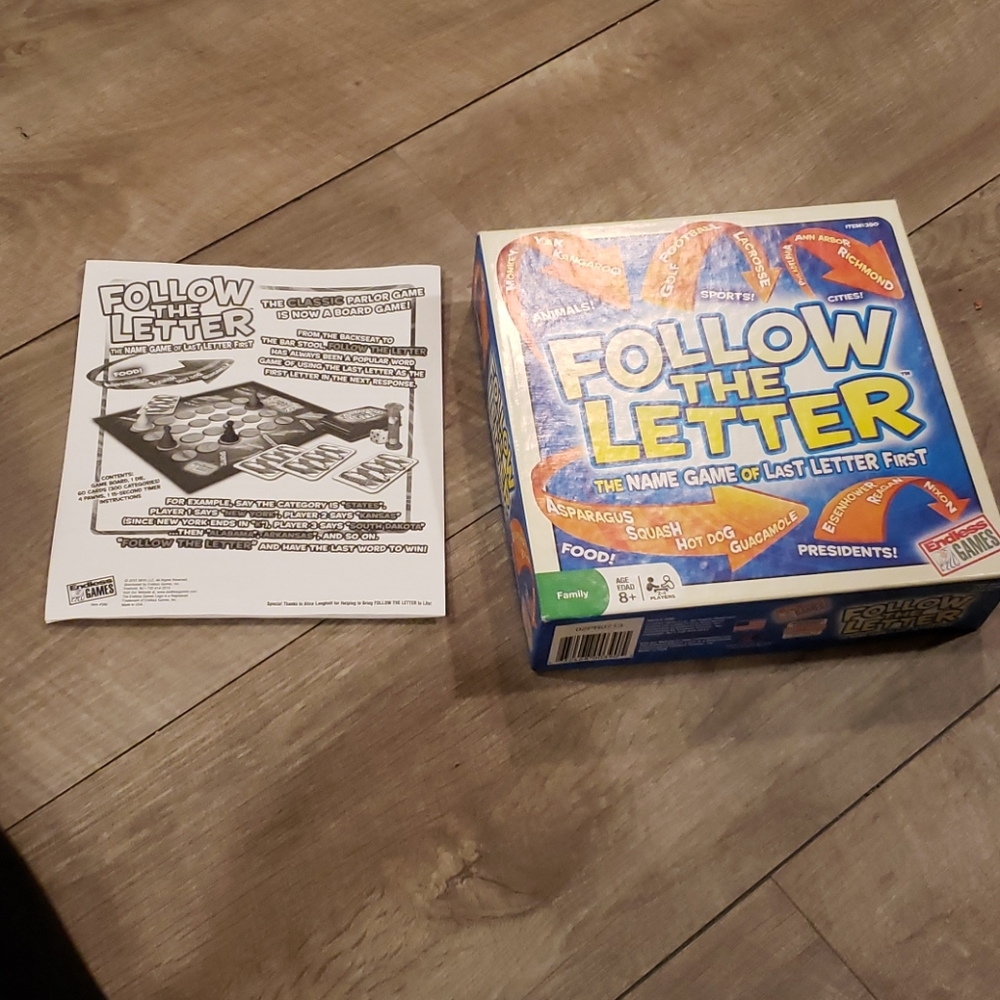 Follow the letter game